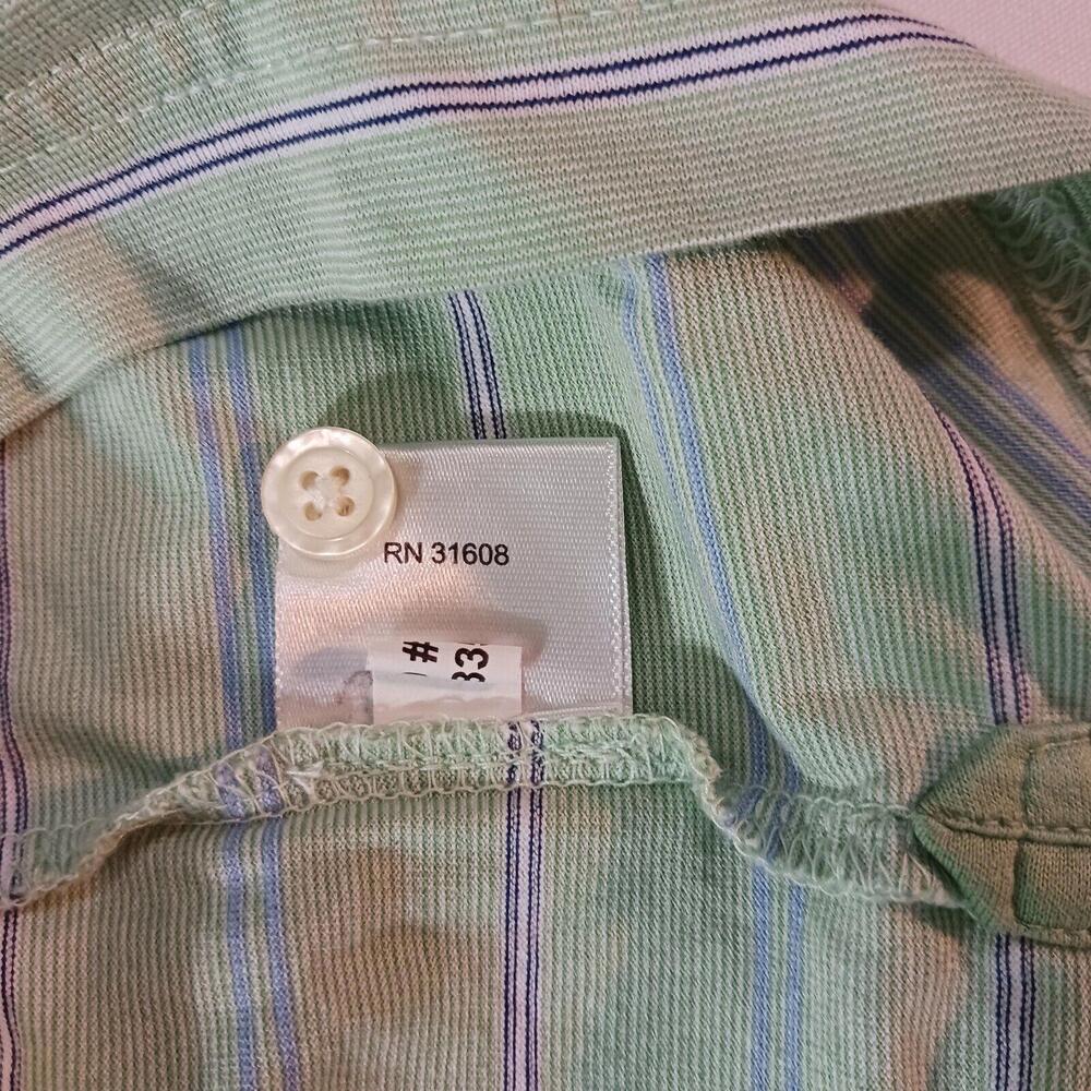 Jos A Bank Traditional Fit Men Green Stripes Short Sleeve Cotton Polo Shirt 4XLT - Picture 5 of 14
